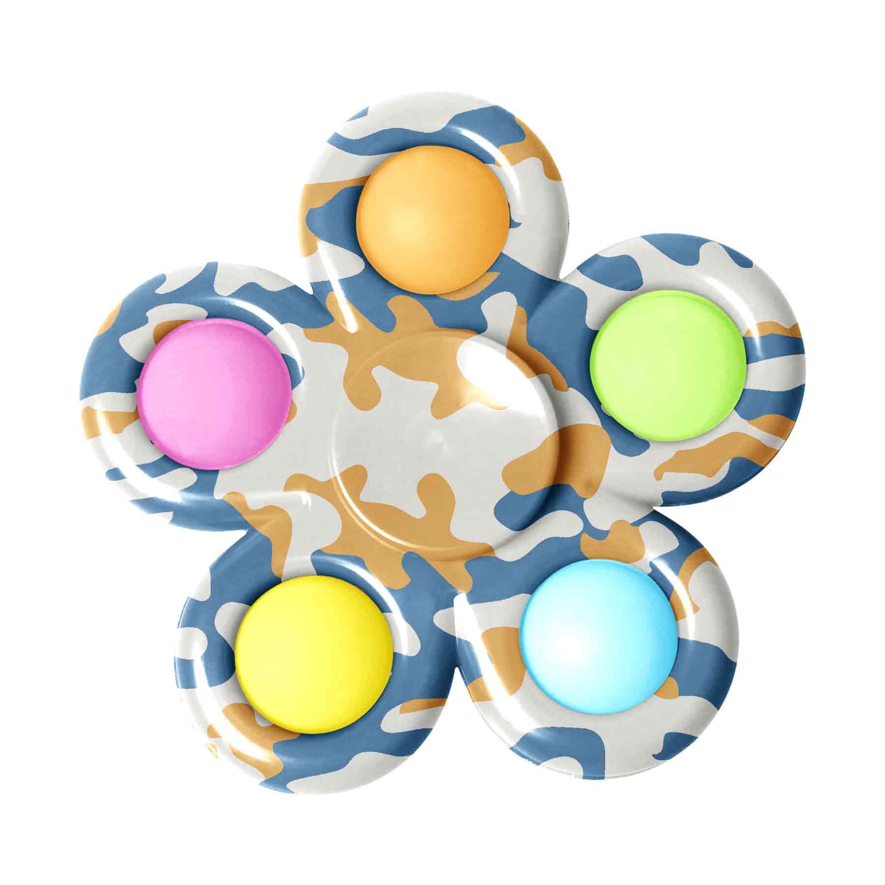 FlyFlyPromos - 5 Fingers Toys Push Bubble Fidget Spinner Image 8 - Promotional Product